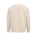 Sweat-shirt unisexe en coton bio, molleton brossé 300 g/m², Waikiki couleur beige vue arrière