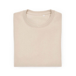 Sweat-shirt unisexe en coton bio, molleton brossé 300 g/m², Waikiki couleur beige deuxième vue frontale