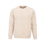 Sweat-shirt unisexe en coton bio, molleton brossé 300 g/m², Waikiki couleur beige vue frontale