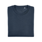 Sweat-shirt unisexe en coton bio, molleton brossé 300 g/m², Waikiki couleur bleu marine deuxième vue frontale