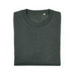 Sweat-shirt unisexe en coton bio, molleton brossé 300 g/m², Waikiki couleur vert foncé deuxième vue frontale