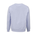 Sweat-shirt unisexe en coton bio, molleton brossé 300 g/m², Waikiki couleur bleu pastel vue arrière