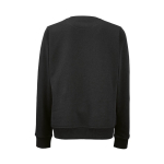 Sweat-shirt femme en coton biologique col rond 300 g/m² Waikiki couleur noir vue arrière
