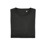 Sweat-shirt femme en coton biologique col rond 300 g/m² Waikiki couleur noir deuxième vue frontale