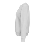 Sweat-shirt femme en coton biologique col rond 300 g/m² Waikiki couleur gris clair troisième vue