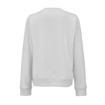Sweat-shirt femme en coton biologique col rond 300 g/m² Waikiki couleur gris clair vue arrière