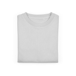 Sweat-shirt femme en coton biologique col rond 300 g/m² Waikiki couleur gris clair deuxième vue frontale