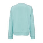 Sweat-shirt femme en coton biologique col rond 300 g/m² Waikiki couleur vert clair vue arrière