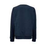 Sweat-shirt femme en coton biologique col rond 300 g/m² Waikiki couleur bleu marine vue arrière