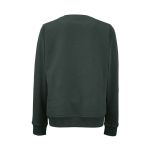 Sweat-shirt femme en coton biologique col rond 300 g/m² Waikiki couleur vert foncé vue arrière