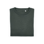 Sweat-shirt femme en coton biologique col rond 300 g/m² Waikiki couleur vert foncé deuxième vue frontale
