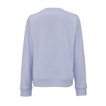 Sweat-shirt femme en coton biologique col rond 300 g/m² Waikiki couleur bleu pastel vue arrière