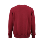 Sweat-shirt unisexe en coton biologique à col rond 340 g/m² Nazaré couleur bordeaux vue arrière