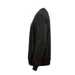 Sweat-shirt unisexe en coton biologique à col rond 340 g/m² Nazaré couleur noir troisième vue