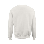 Sweat-shirt unisexe en coton biologique à col rond 340 g/m² Nazaré couleur blanc vue arrière