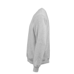 Sweat-shirt unisexe en coton biologique à col rond 340 g/m² Nazaré couleur gris chiné troisième vue