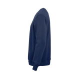 Sweat-shirt unisexe en coton biologique à col rond 340 g/m² Nazaré couleur bleu marine troisième vue