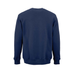 Sweat-shirt unisexe en coton biologique à col rond 340 g/m² Nazaré couleur bleu marine vue arrière