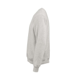 Sweat-shirt unisexe en coton biologique à col rond 340 g/m² Nazaré couleur gris clair chiné troisième vue