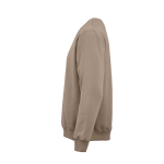 Sweat-shirt unisexe en coton biologique à col rond 340 g/m² Nazaré couleur marron clair troisième vue