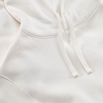Sweat à capuche unisexe en coton biologique 340g/m² Tulum couleur blanc vue détaillée