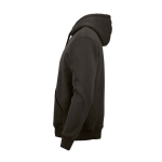Sweat à capuche unisexe en coton biologique 340g/m² Tulum couleur lilas troisième vue