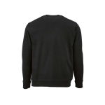 Sweat-shirt unisexe en coton bio avec molleton français 300 g/m² Capri couleur noir vue arrière