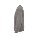 Sweat-shirt unisexe en coton bio avec molleton français 300 g/m² Capri couleur gris troisième vue