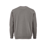 Sweat-shirt unisexe en coton bio avec molleton français 300 g/m² Capri couleur gris vue arrière