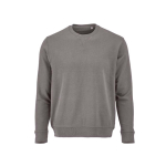 Sweat-shirt unisexe en coton bio avec molleton français 300 g/m² Capri couleur gris vue frontale