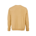 Sweat-shirt unisexe en coton bio avec molleton français 300 g/m² Capri couleur jaune vue arrière