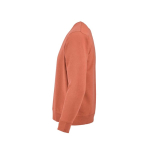 Sweat-shirt unisexe en coton bio avec molleton français 300 g/m² Capri couleur orange troisième vue