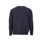 Sweat-shirt unisexe en coton bio avec molleton français 300 g/m² Capri couleur bleu marine vue arrière
