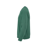 Sweat-shirt unisexe en coton bio avec molleton français 300 g/m² Capri couleur vert foncé troisième vue