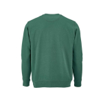 Sweat-shirt unisexe en coton bio avec molleton français 300 g/m² Capri couleur vert foncé vue arrière
