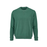 Sweat-shirt unisexe en coton bio avec molleton français 300 g/m² Capri couleur vert foncé vue frontale