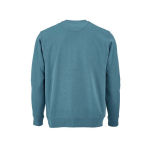 Sweat-shirt unisexe en coton bio avec molleton français 300 g/m² Capri couleur bleu pétrole vue arrière