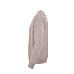 Sweat-shirt unisexe en coton bio avec molleton français 300 g/m² Capri couleur gris taupe troisième vue