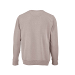 Sweat-shirt unisexe en coton bio avec molleton français 300 g/m² Capri couleur gris taupe vue arrière