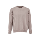 Sweat-shirt unisexe en coton bio avec molleton français 300 g/m² Capri couleur gris taupe vue frontale
