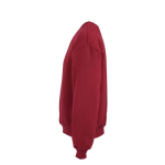 Sweat en coton biologique unisexe oversize 340 g/m² Whitehaven couleur bordeaux troisième vue