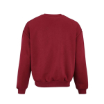 Sweat en coton biologique unisexe oversize 340 g/m² Whitehaven couleur bordeaux vue arrière