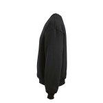 Sweat en coton biologique unisexe oversize 340 g/m² Whitehaven couleur noir troisième vue