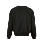 Sweat en coton biologique unisexe oversize 340 g/m² Whitehaven couleur noir vue arrière