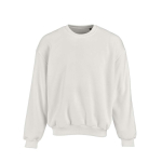 Sweat en coton biologique unisexe oversize 340 g/m² Whitehaven couleur blanc vue frontale