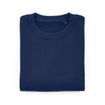 Sweat en coton biologique unisexe oversize 340 g/m² Whitehaven couleur bleu marine deuxième vue frontale