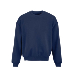 Sweat en coton biologique unisexe oversize 340 g/m² Whitehaven couleur bleu marine vue frontale