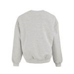 Sweat en coton biologique unisexe oversize 340 g/m² Whitehaven couleur gris clair chiné vue arrière