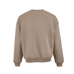 Sweat en coton biologique unisexe oversize 340 g/m² Whitehaven couleur marron clair vue arrière