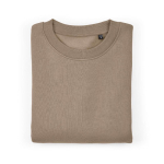 Sweat en coton biologique unisexe oversize 340 g/m² Whitehaven couleur marron clair deuxième vue frontale